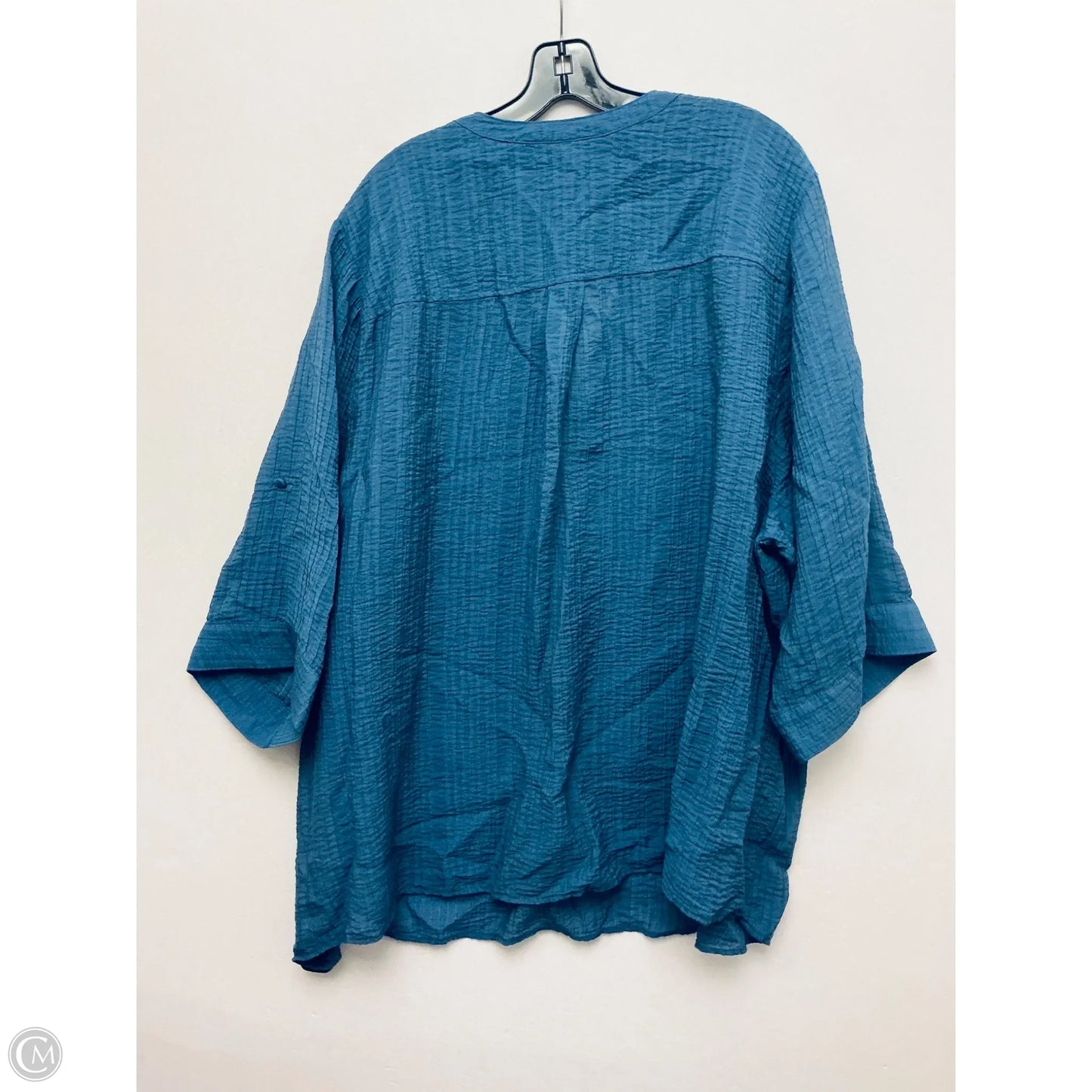 Top Long Sleeve By Torrid In Blue, Size: 3x
