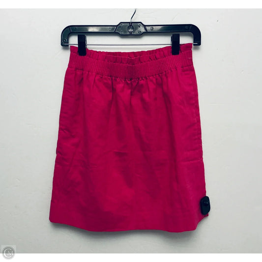 Skirt Mini & Short By J. Crew In Pink, Size: 0