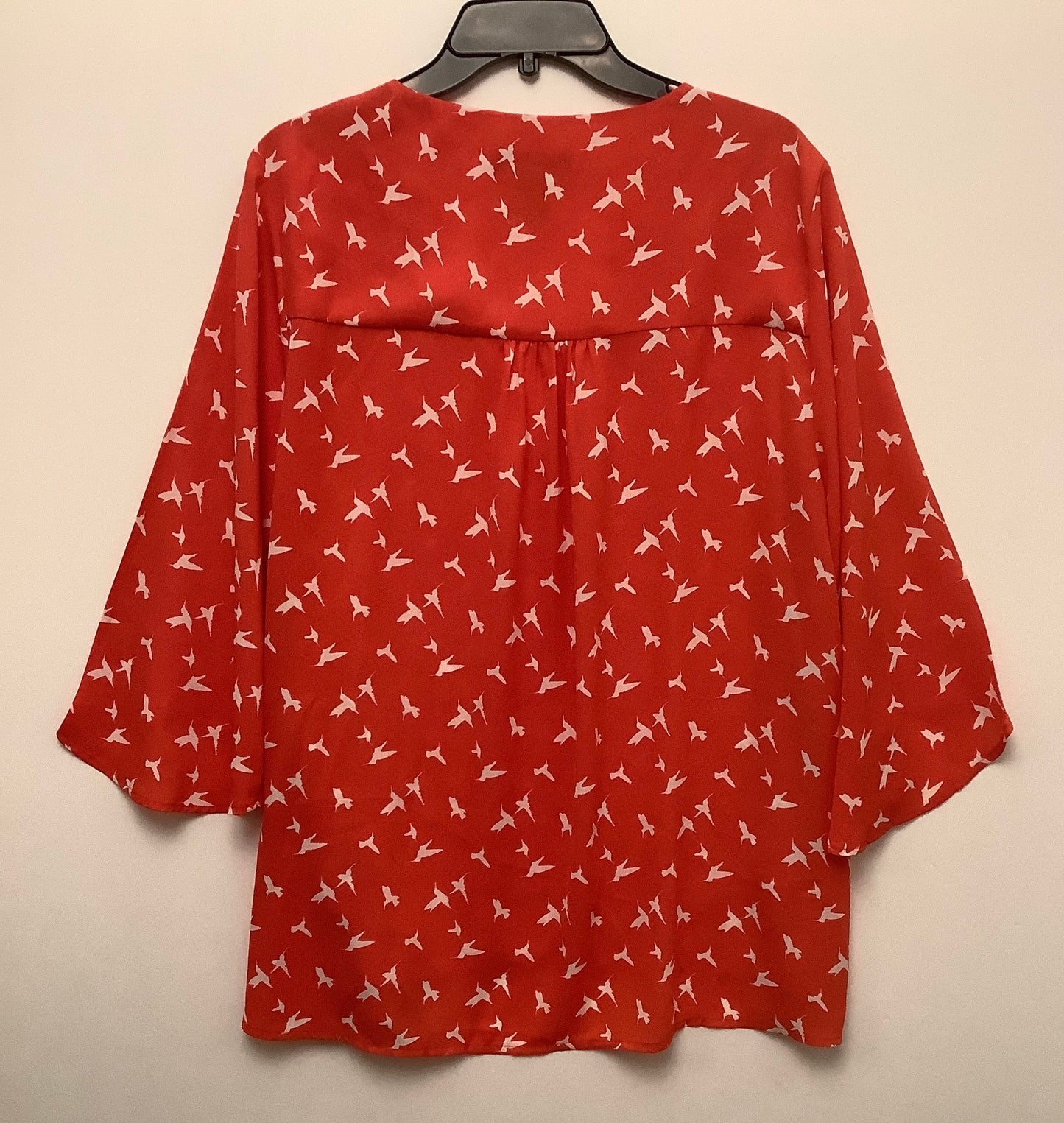 Top Long Sleeve By Karen Kane In Red, Size: 1x