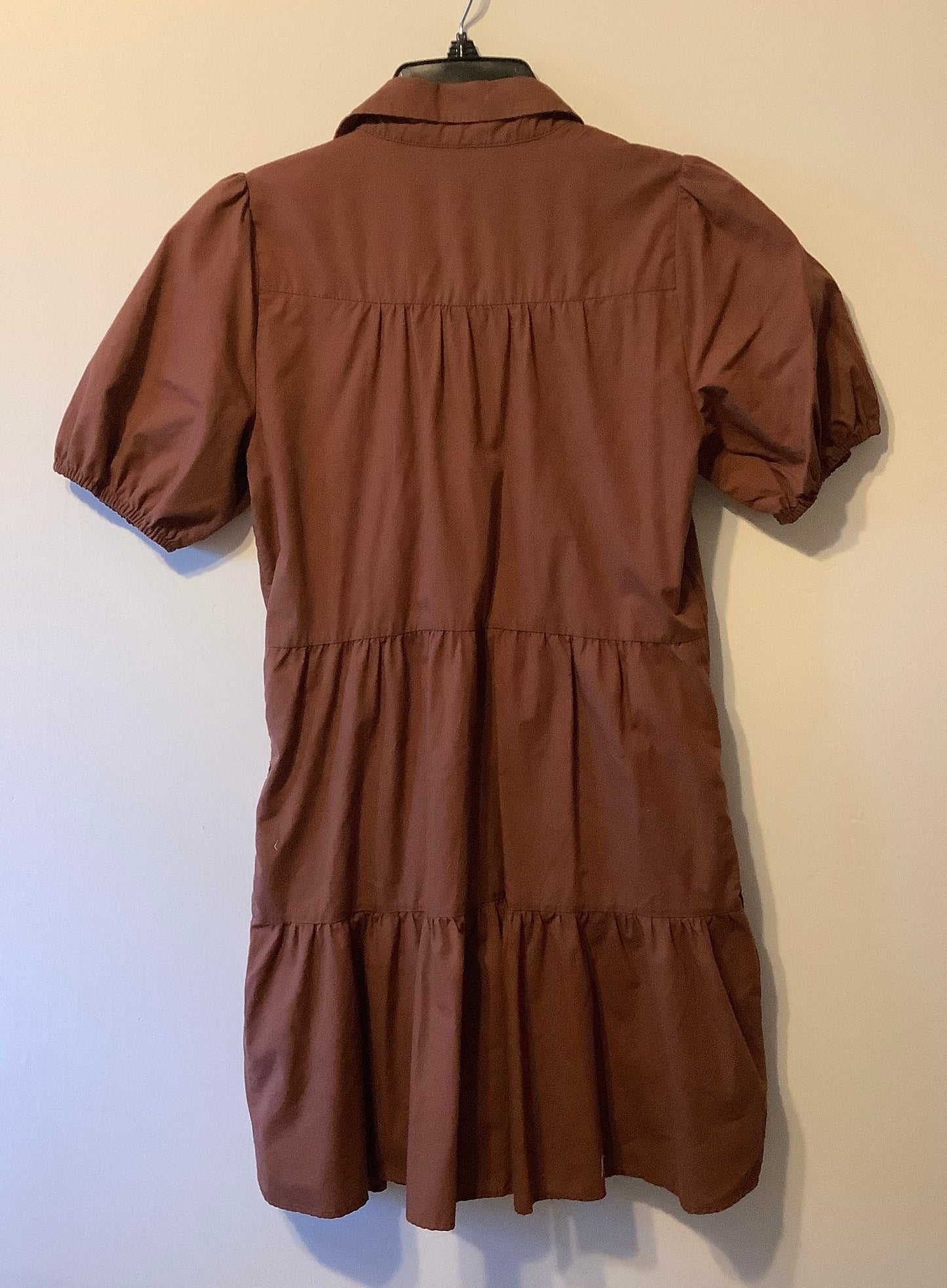 Dress Casual Midi By Abercrombie And Fitch In Brown, Size: Xxs