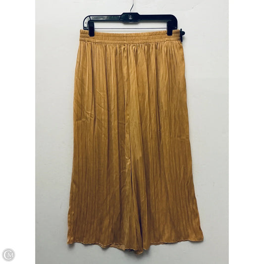 Pants Linen By Zara In Yellow, Size: L