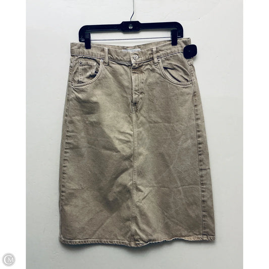 Skirt Maxi By Zara In Brown, Size: L