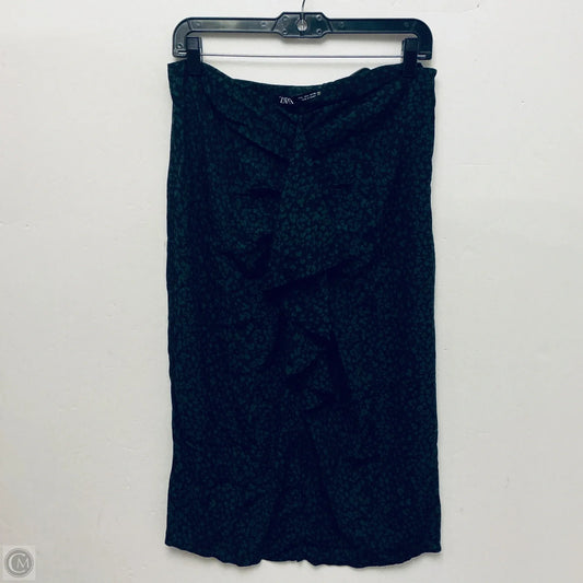 Skirt Maxi By Zara In Green, Size: L