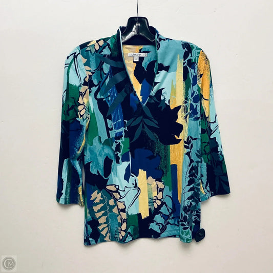 Top Long Sleeve By Chicos In Multi-colored, Size: S