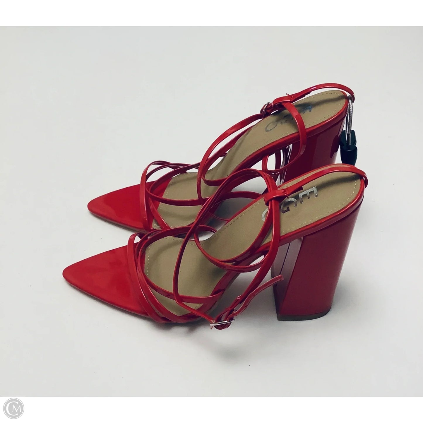 Shoes Heels Block By Clothes Mentor In Red, Size: 5