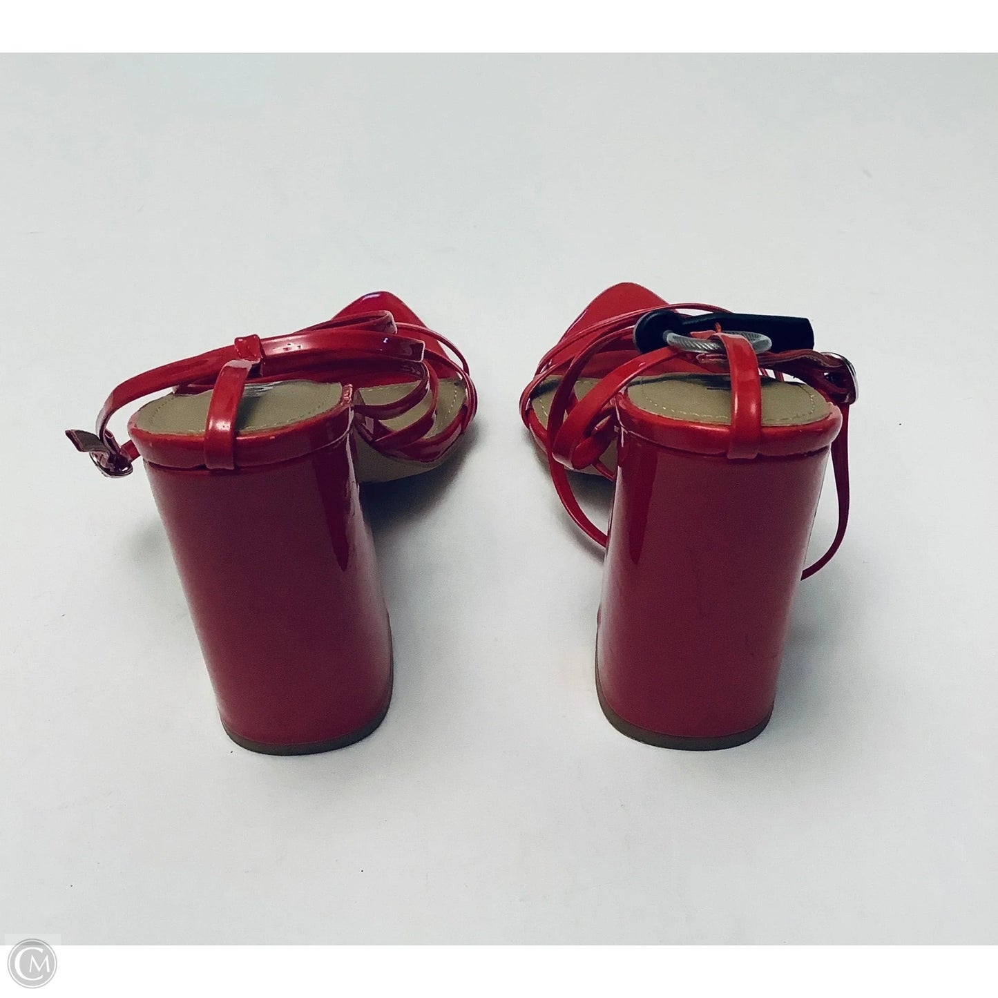 Shoes Heels Block By Clothes Mentor In Red, Size: 5