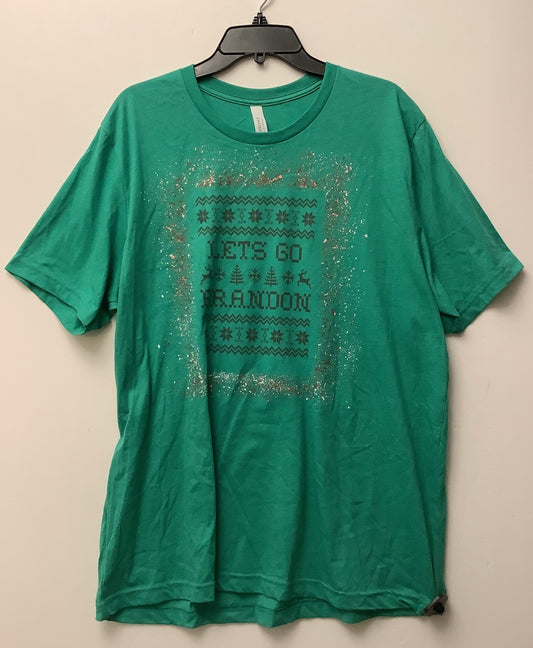 Top Short Sleeve By Bella + Canvas In Green, Size: Xxl