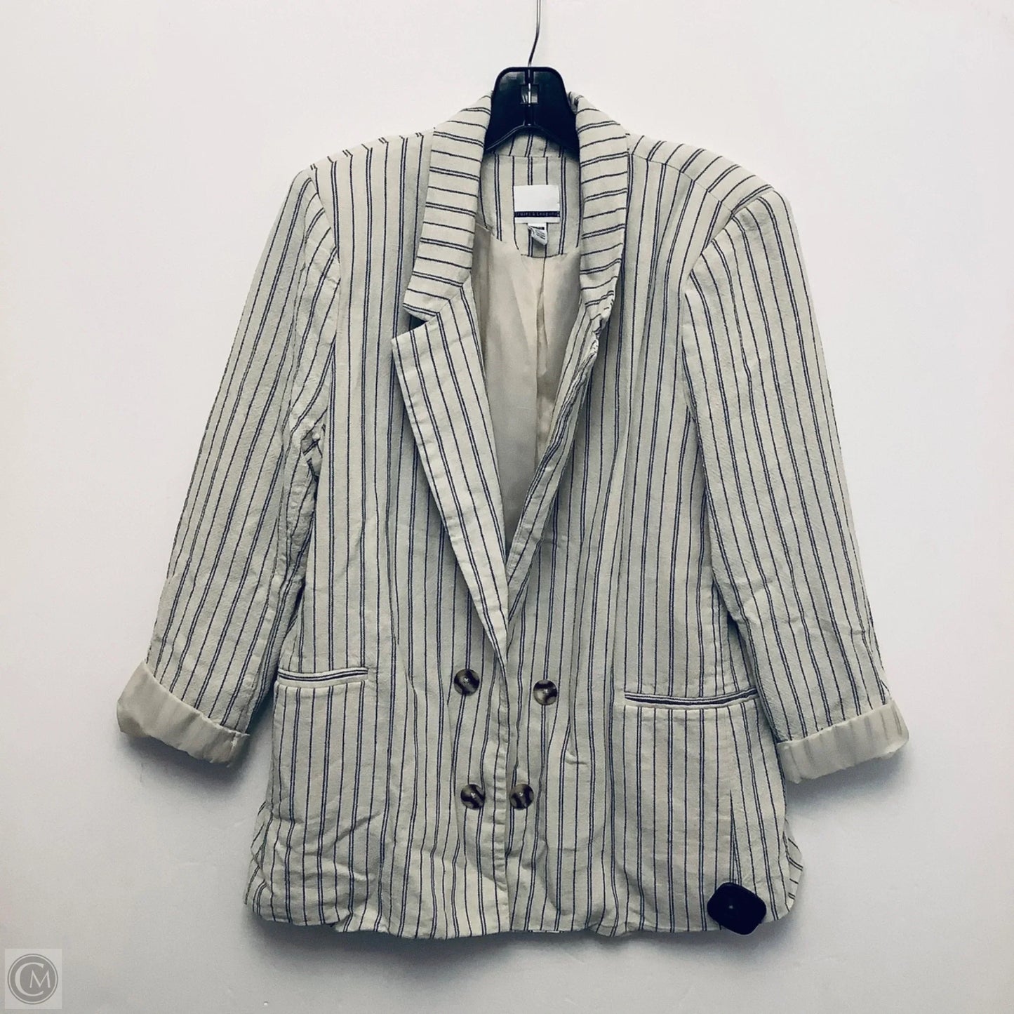 Blazer By Jules & Leopold In Striped Pattern, Size: Xl