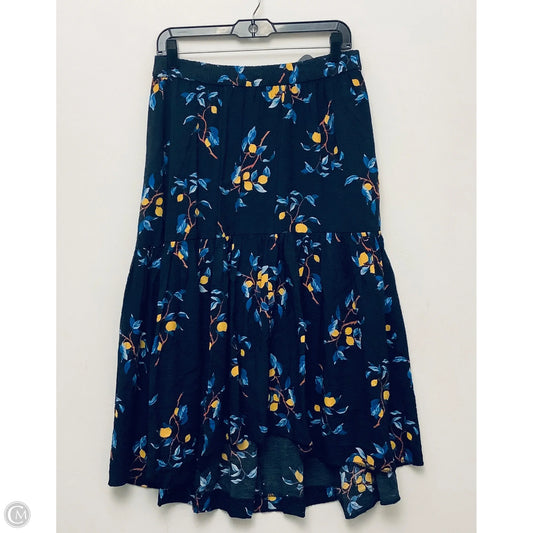 Skirt Maxi By Ann Taylor In Navy, Size: M