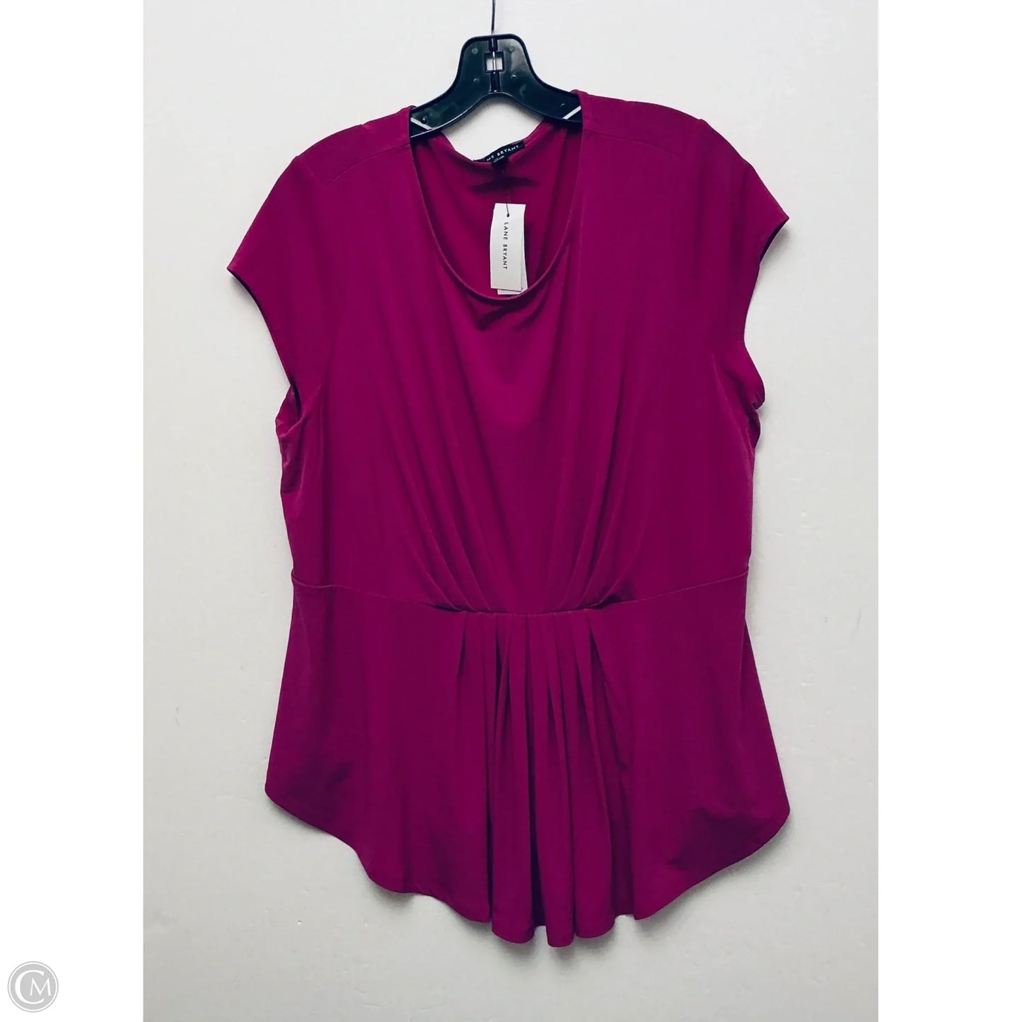 Top Short Sleeve By Lane Bryant In Purple, Size: Xl