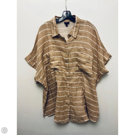 Top Short Sleeve By Torrid In Tan, Size: 3x