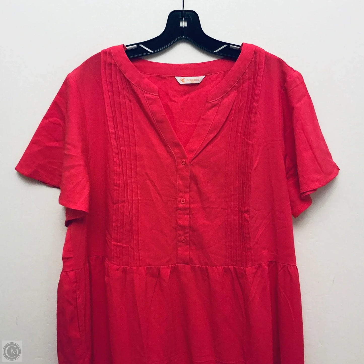 Dress Casual Midi By Kirundo In Pink, Size: Xxl