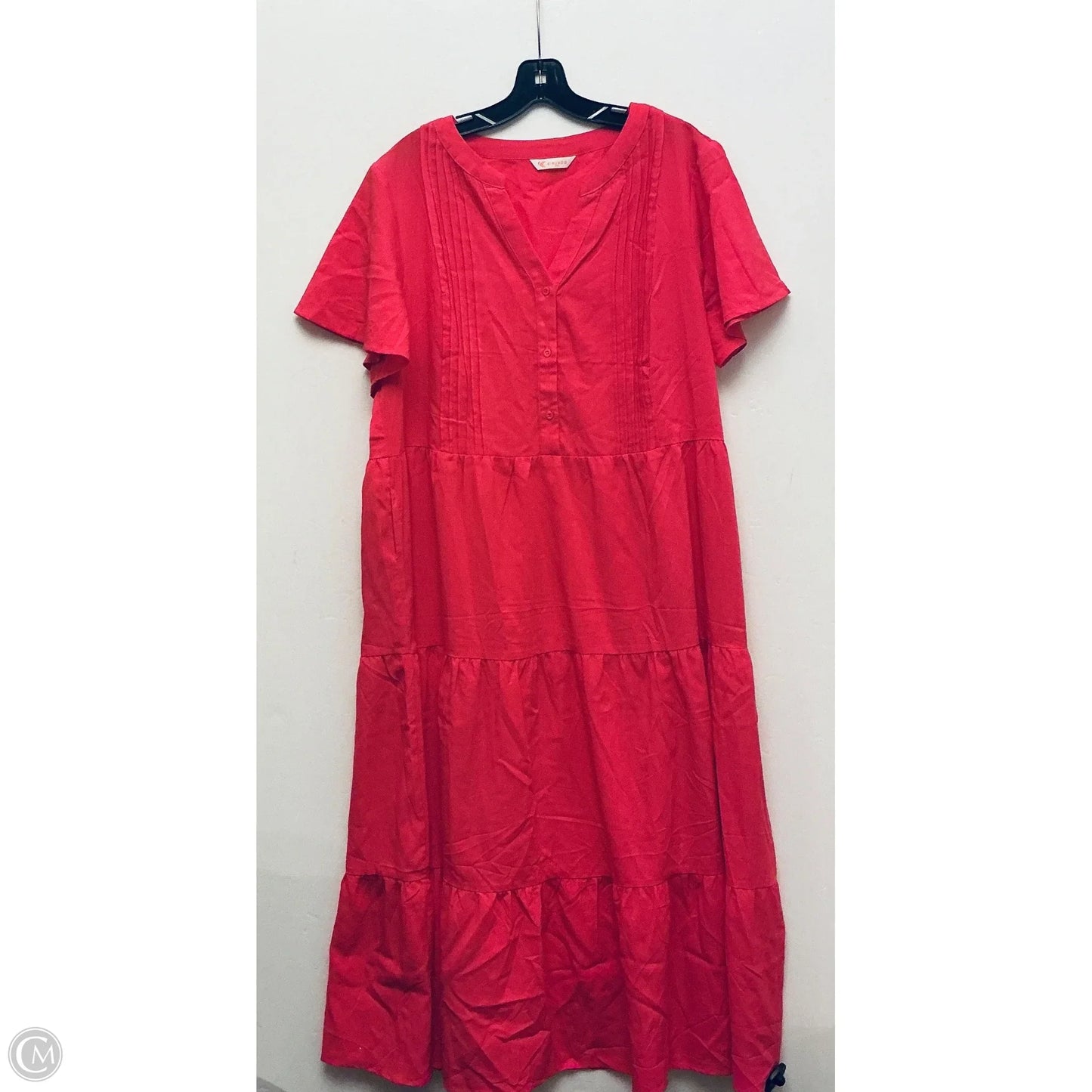 Dress Casual Midi By Kirundo In Pink, Size: Xxl