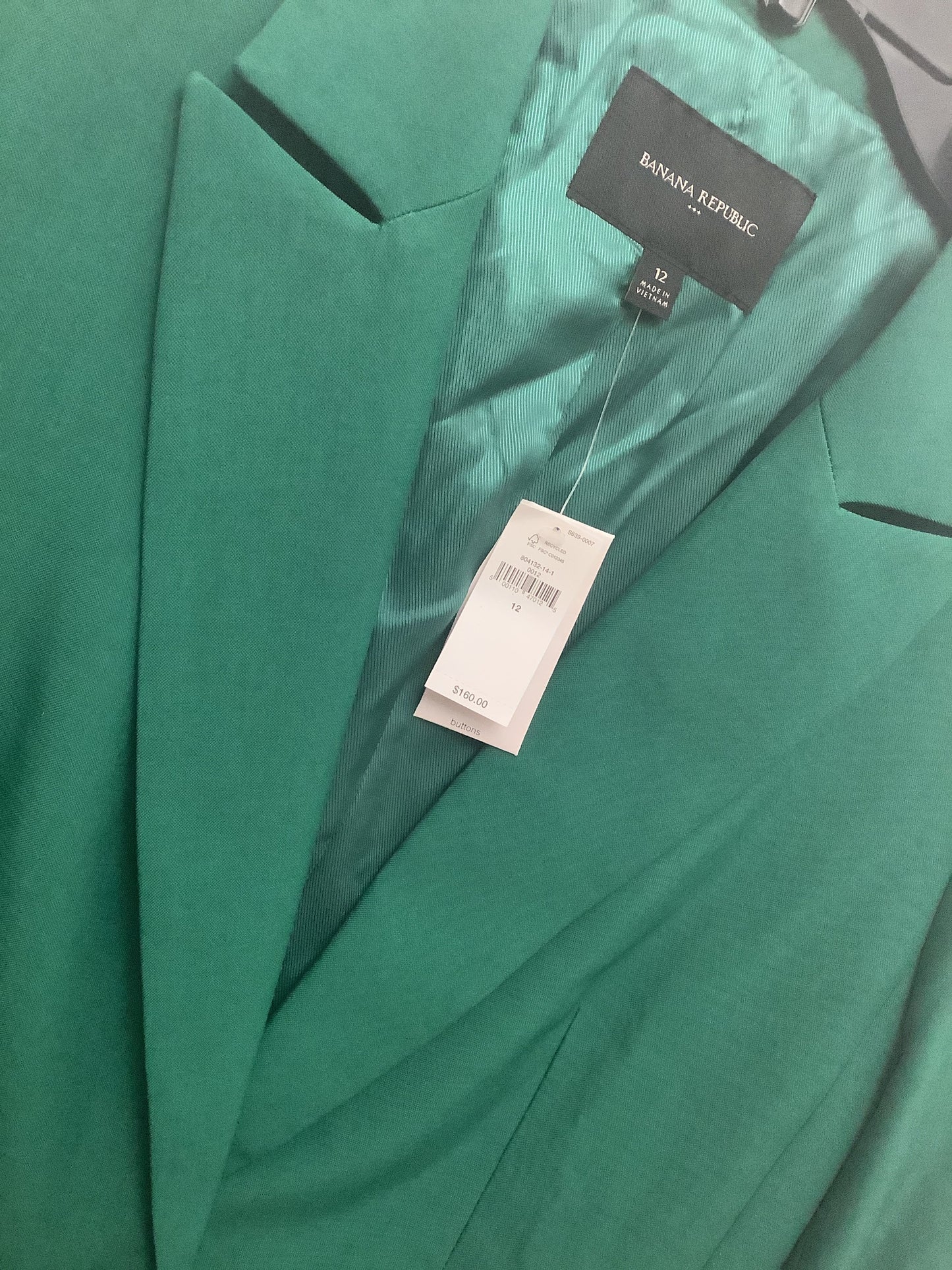 Blazer By Banana Republic In Green, Size: 12