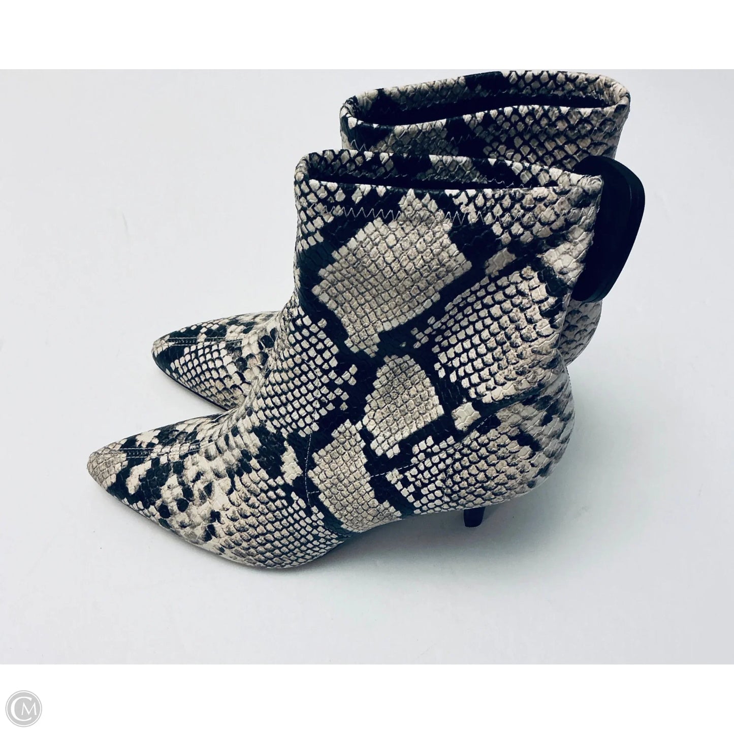 Boots Ankle Heels By Vince Camuto In Animal Print, Size: 6