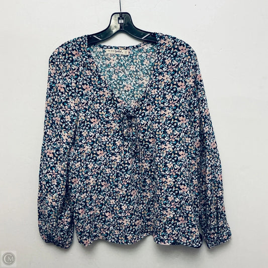 Top Long Sleeve By Clothes Mentor In Floral Print, Size: S