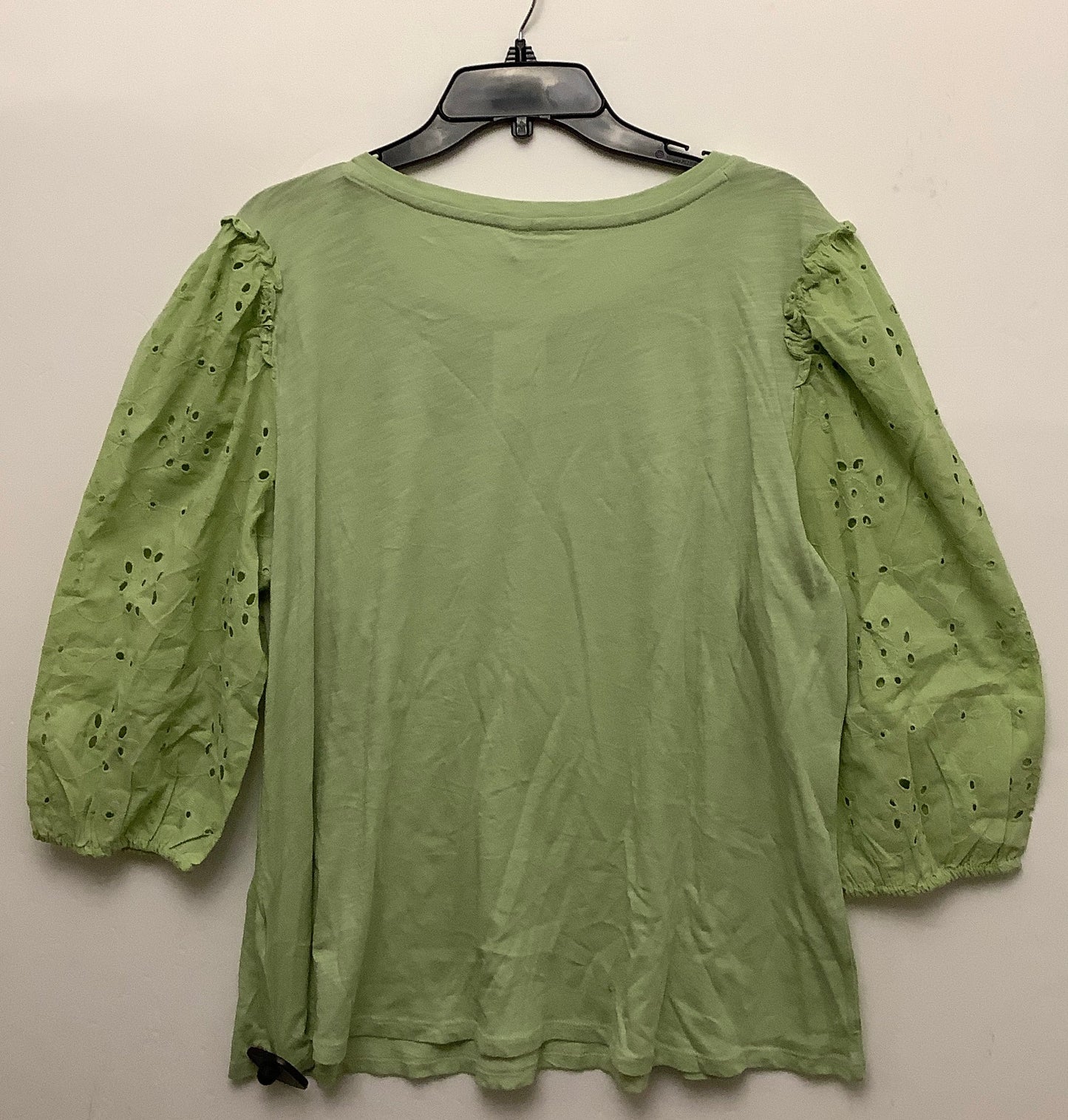 Top Long Sleeve By Cato In Green, Size: Xl