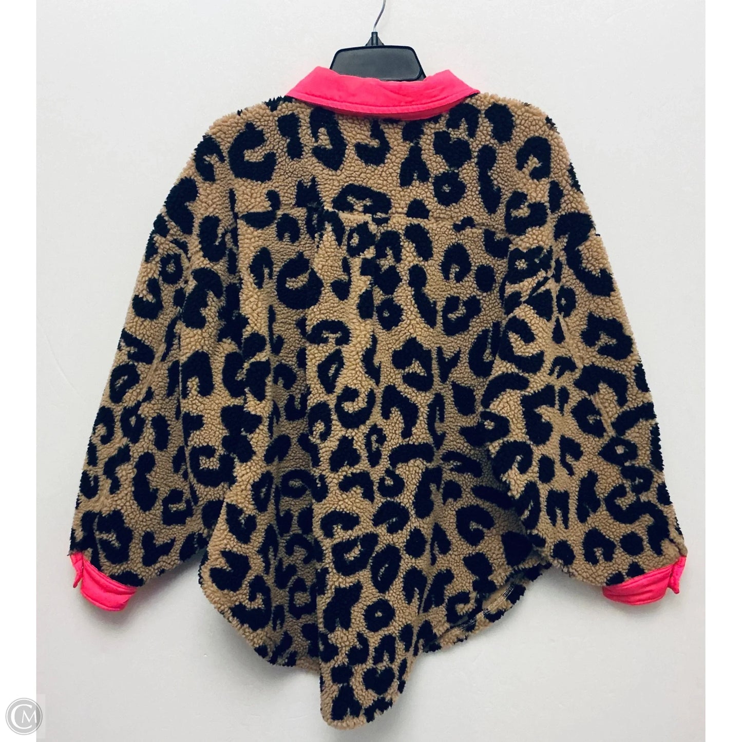 Jacket Fleece By Bibi In Animal Print, Size: M