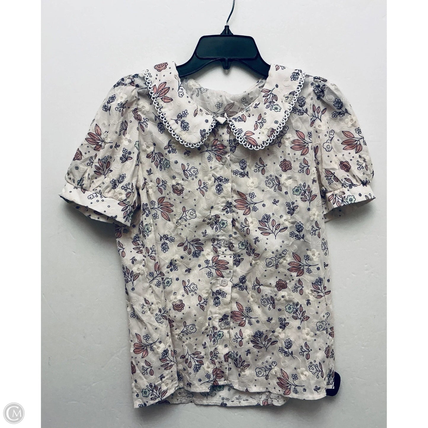 Top Short Sleeve By Dazy In Cream, Size: Xl