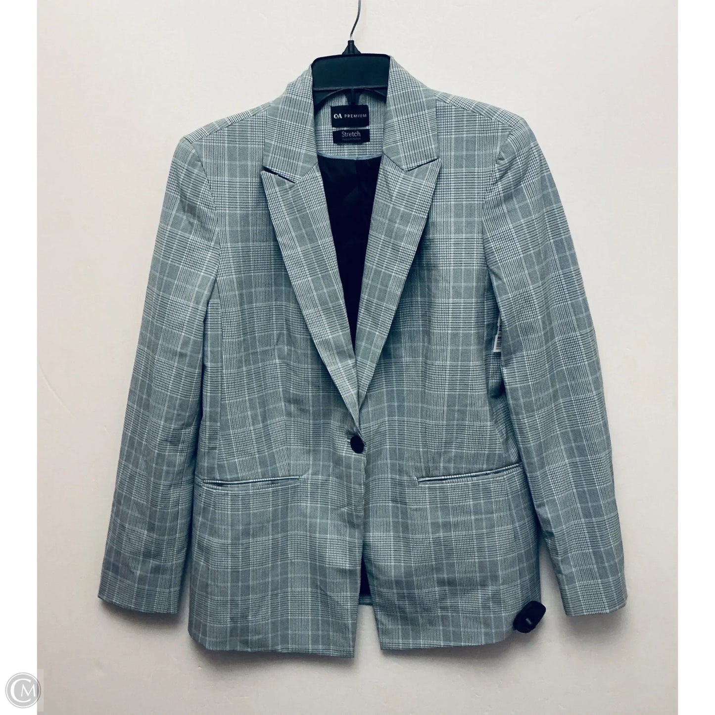 Blazer By Clothes Mentor In Grey, Size: L