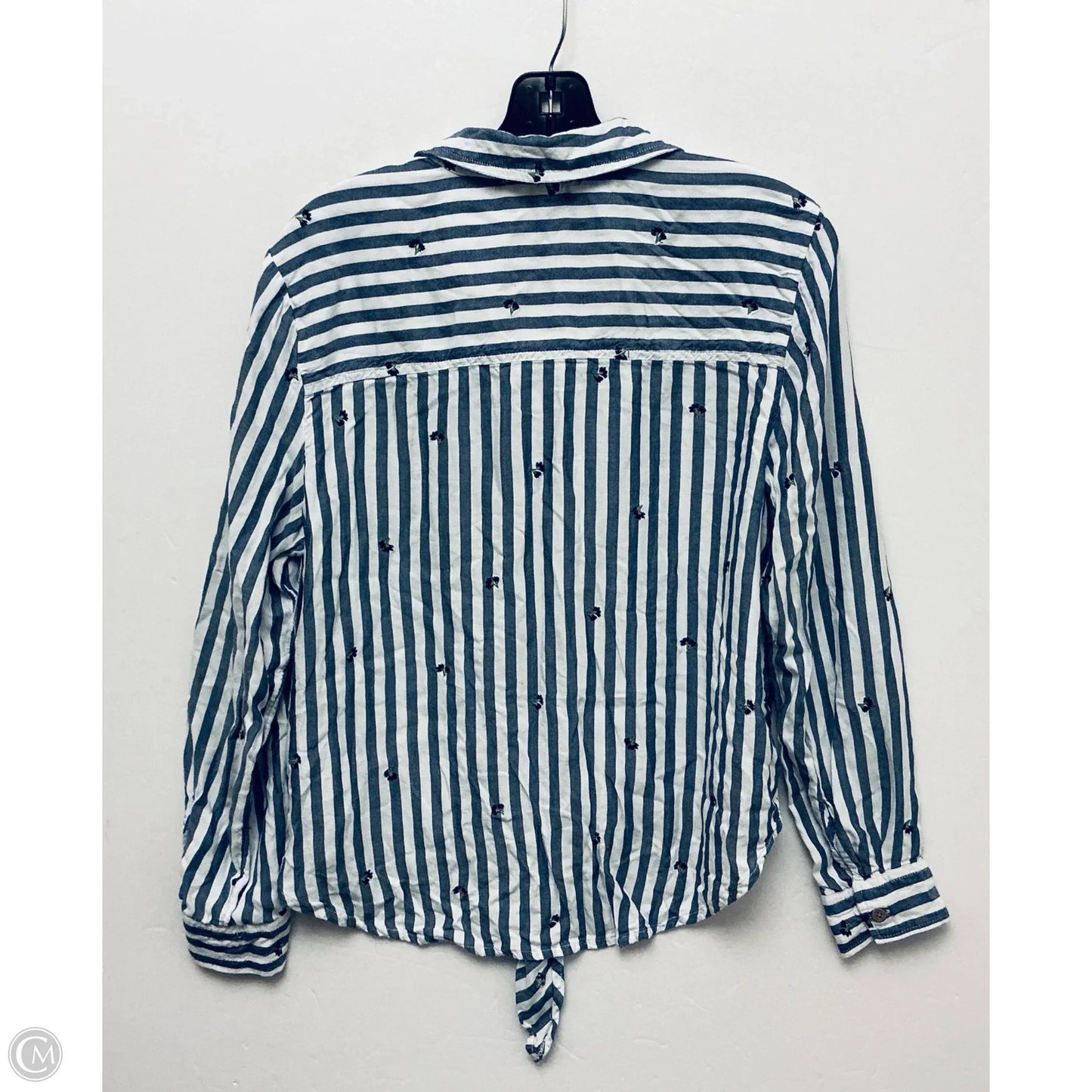 Top Long Sleeve By Beachlunchlounge In Striped Pattern, Size: M