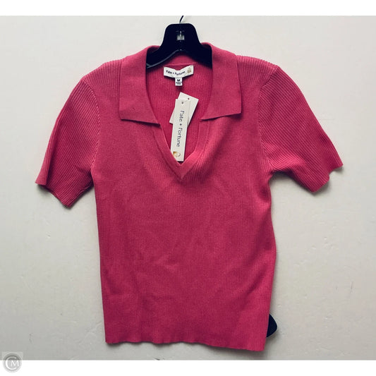 Top Short Sleeve Basic By Clothes Mentor In Pink, Size: M