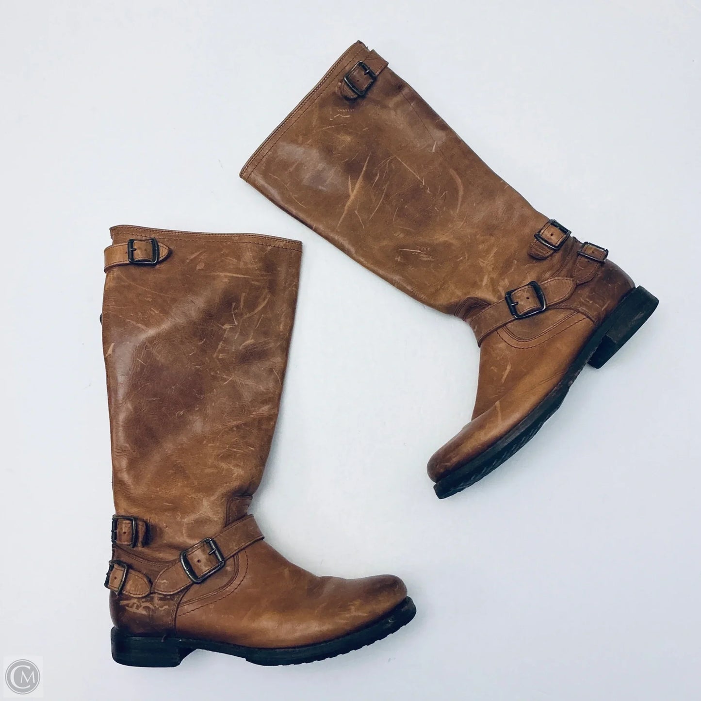 Boots Designer By Frye In Brown, Size: 10