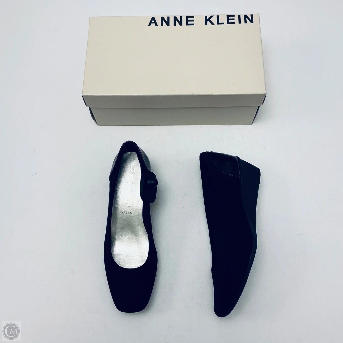 Shoes Heels Wedge By Anne Klein In Black, Size: 7