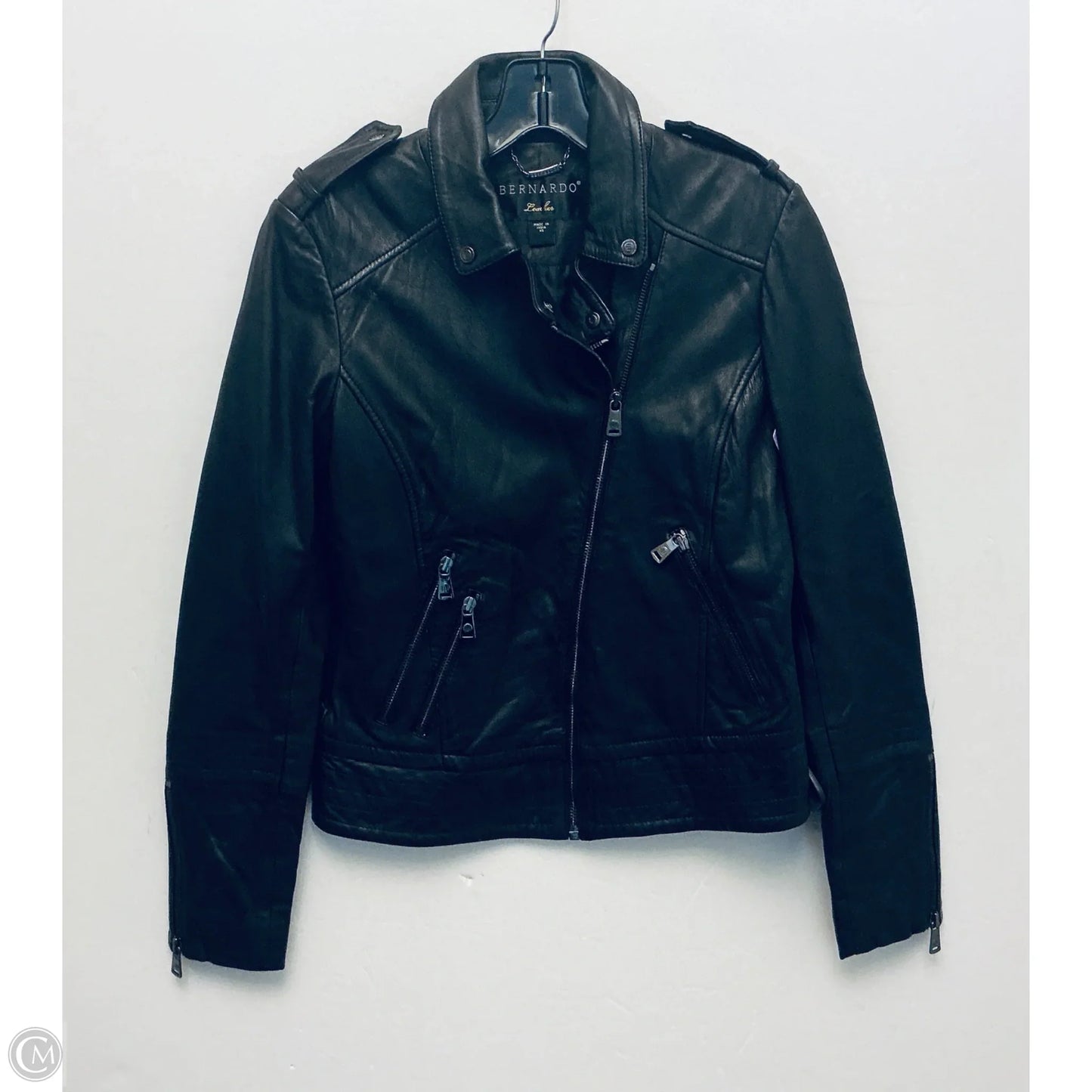 Jacket Leather By Bernardo In Black, Size: Xs