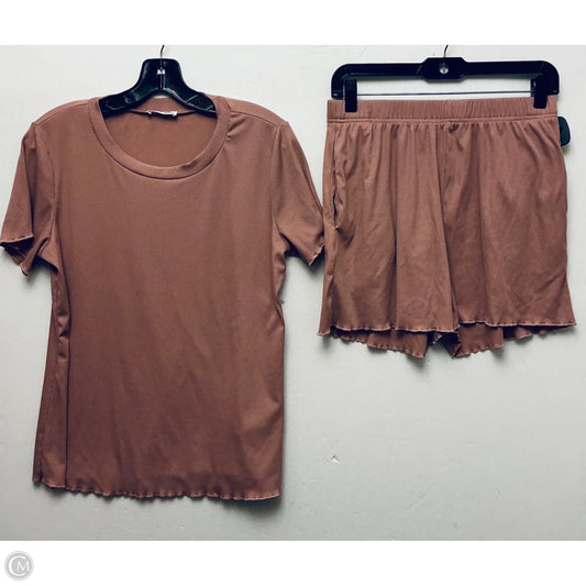 Shorts Set By Ekouaer In Pink, Size: M