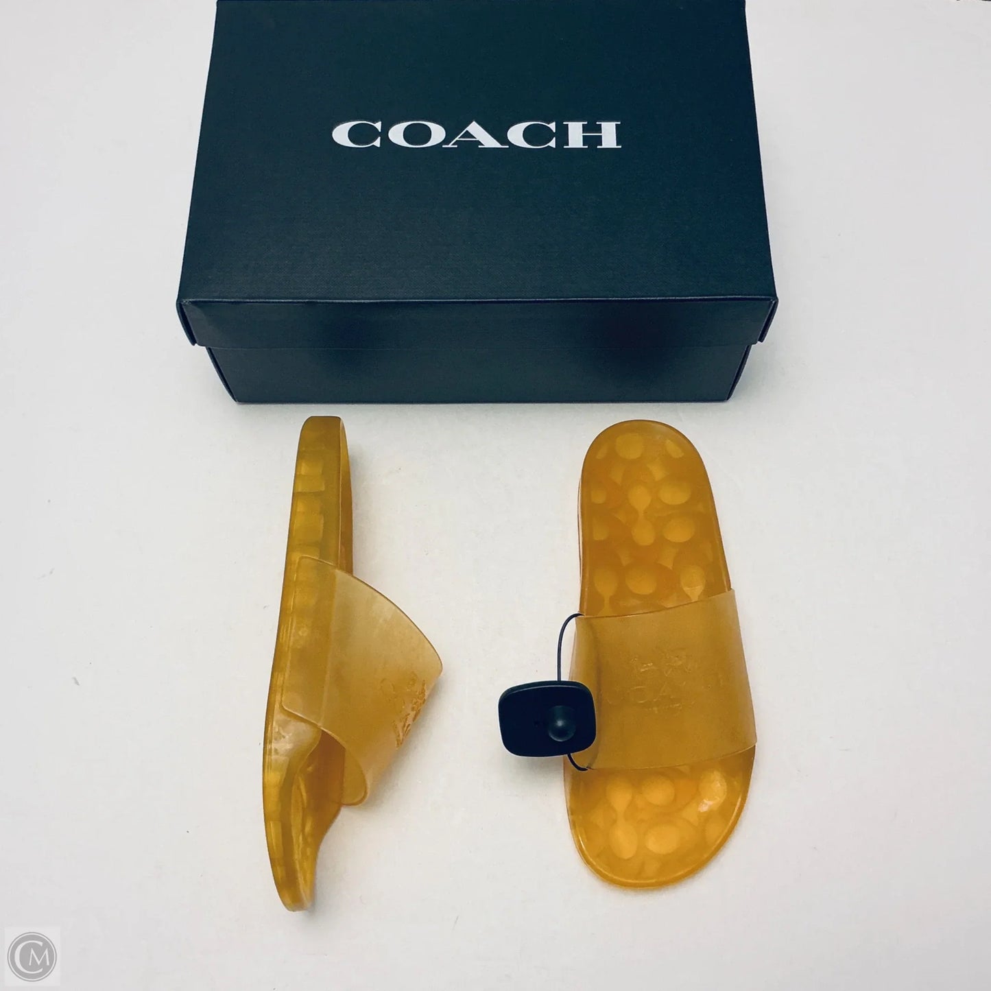 Sandals Designer By Coach In Yellow, Size: 8