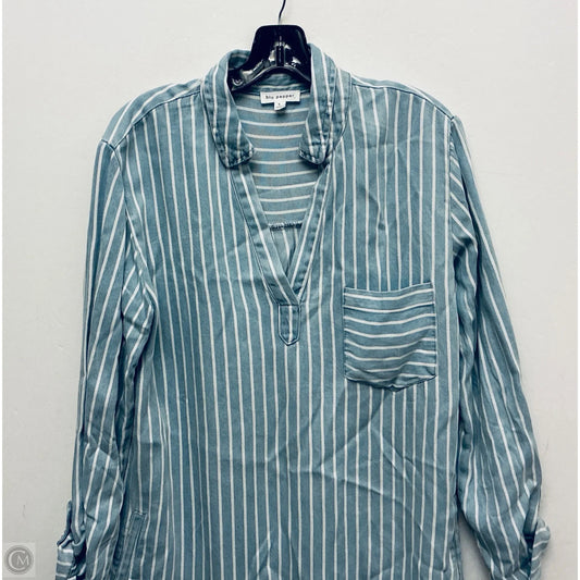 Dress Casual Short By Blu Pepper In Blue, Size: L