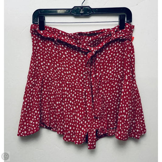 Skort By Zara In Red, Size: L