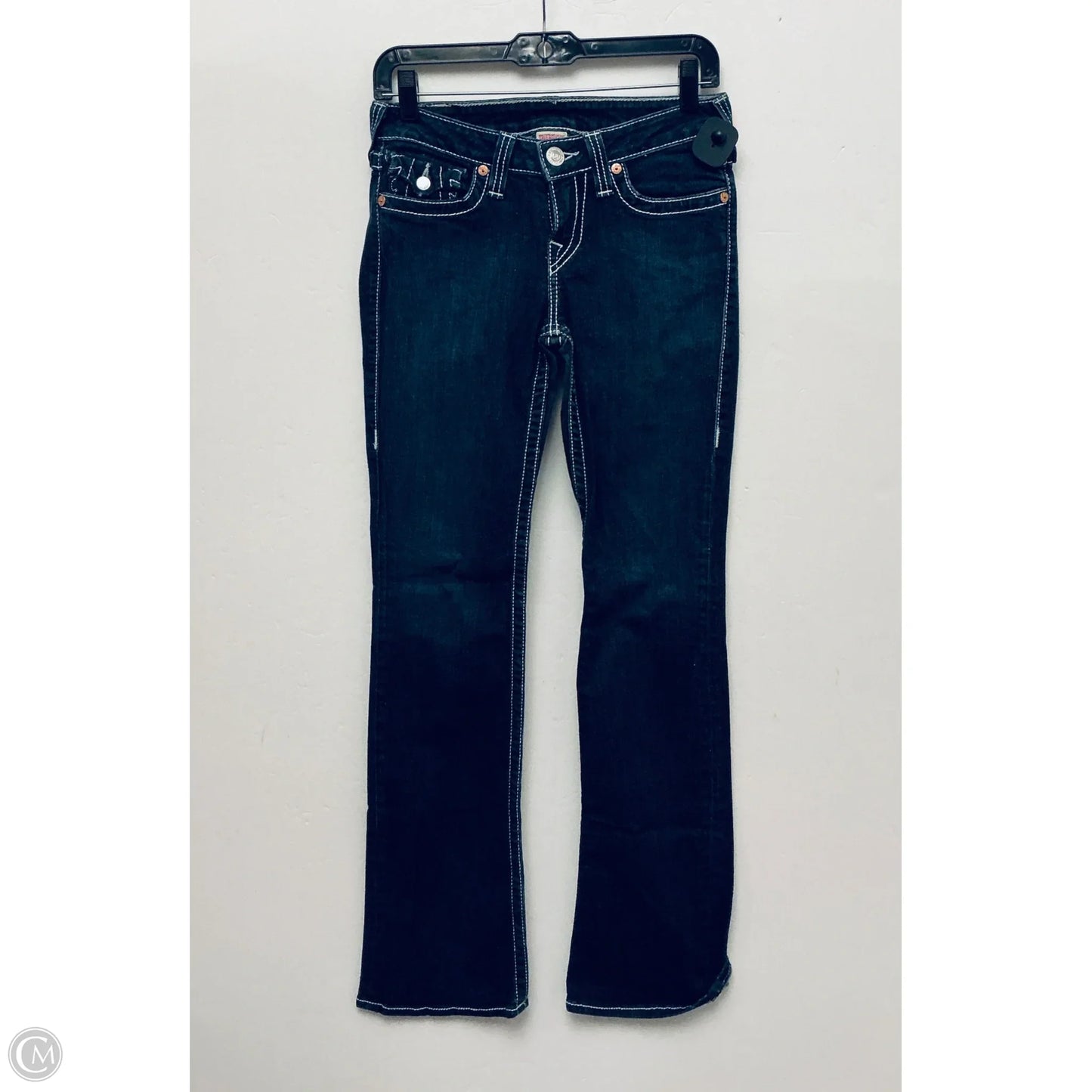 Jeans Boot Cut By True Religion In Blue Denim, Size: 6