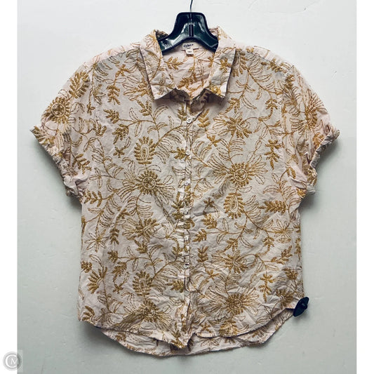 Top Short Sleeve By Dylan In Yellow, Size: S