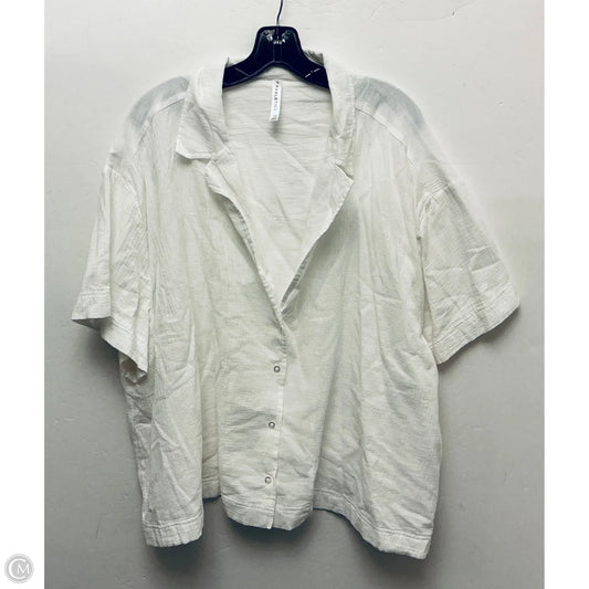 Top Short Sleeve Basic By Fabletics In White, Size: 4x