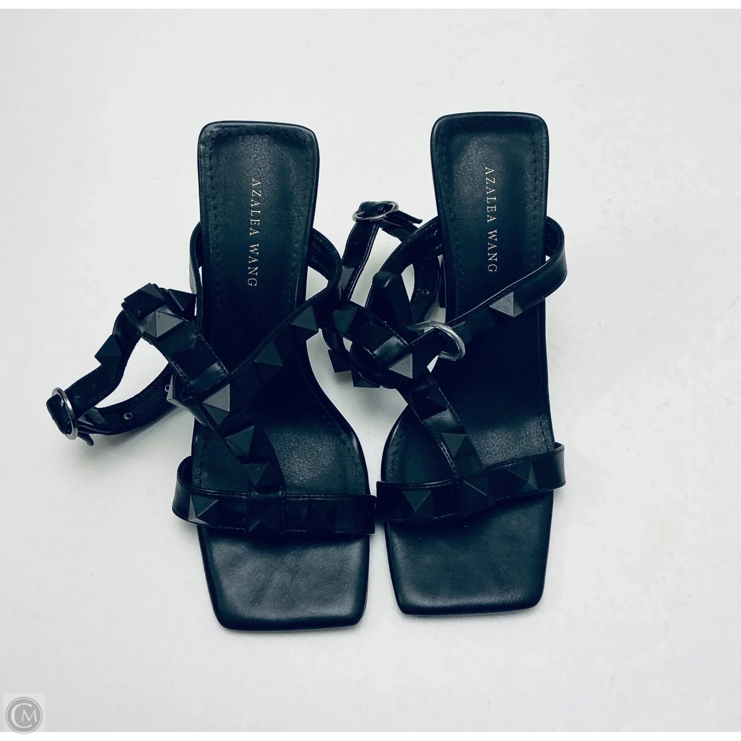 Sandals Heels Block By Azalea Wang In Black, Size: 7