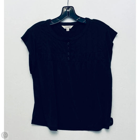 Top Short Sleeve By Lucky Brand In Black, Size: S
