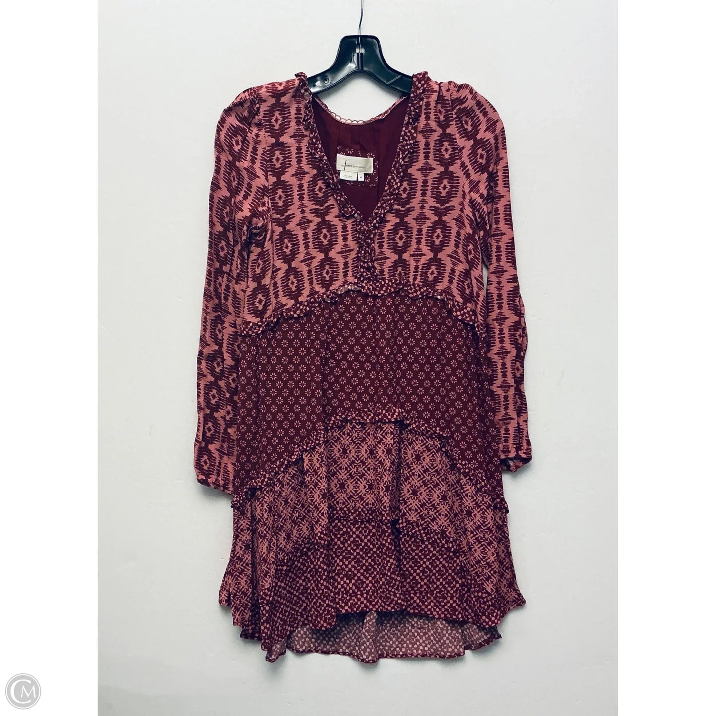 Dress Casual Short By Anthropologie In Red, Size: Xs
