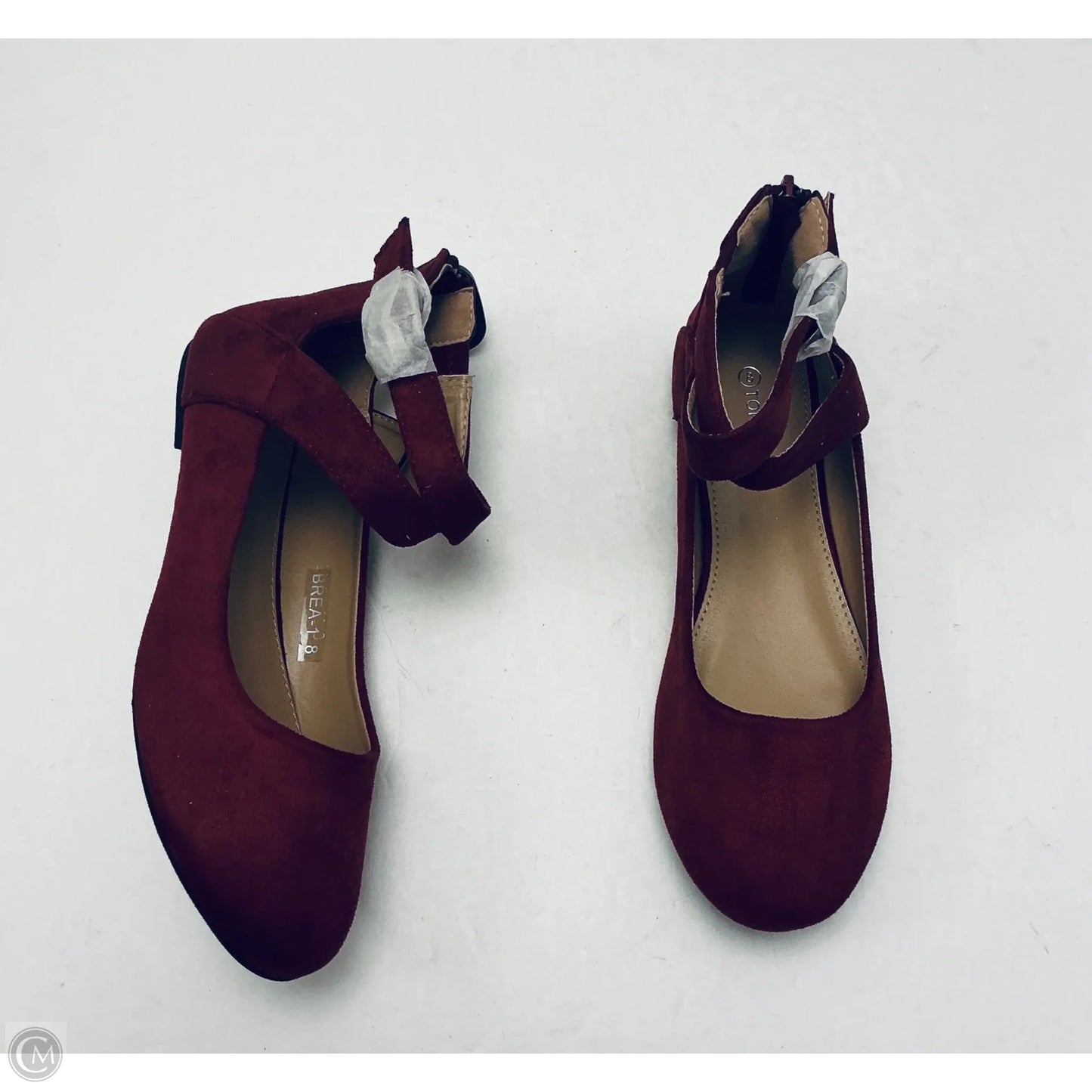 Shoes Flats By Top Moda In Red, Size: 8