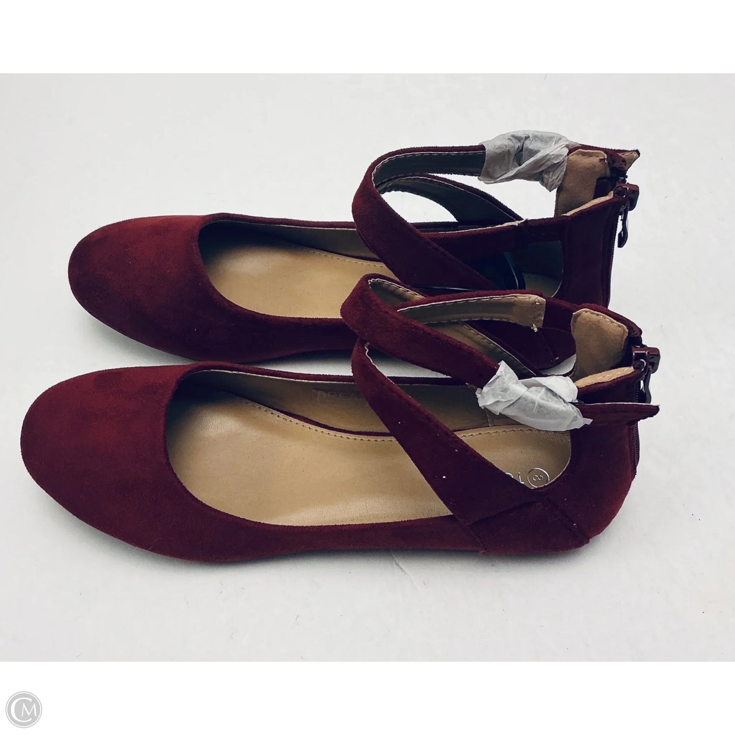 Shoes Flats By Top Moda In Red, Size: 8