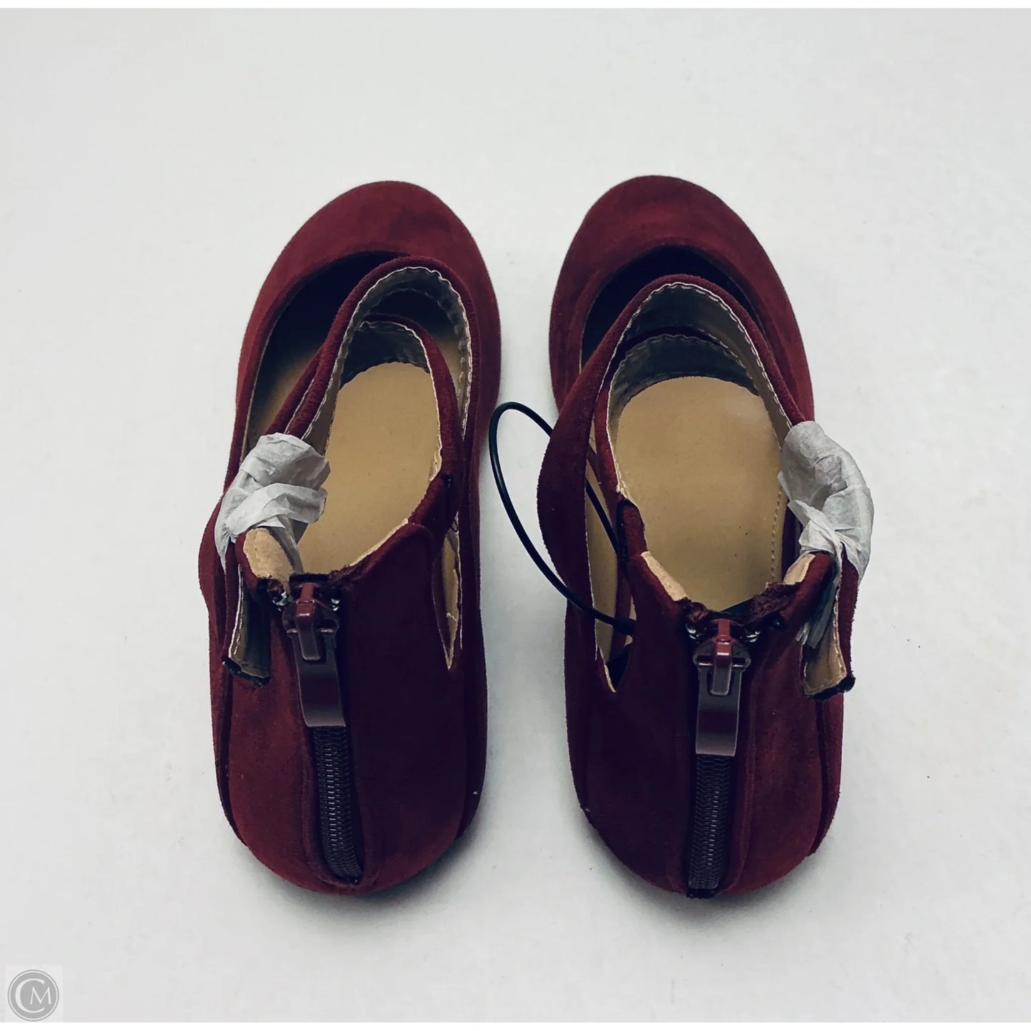 Shoes Flats By Top Moda In Red, Size: 8