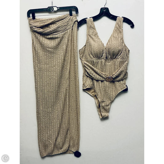 Swimsuit 2pc By Clothes Mentor In Tan, Size: Xl