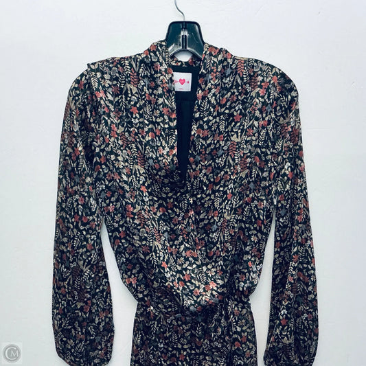 Top Long Sleeve By Buddy Love In Floral Print, Size: Xs