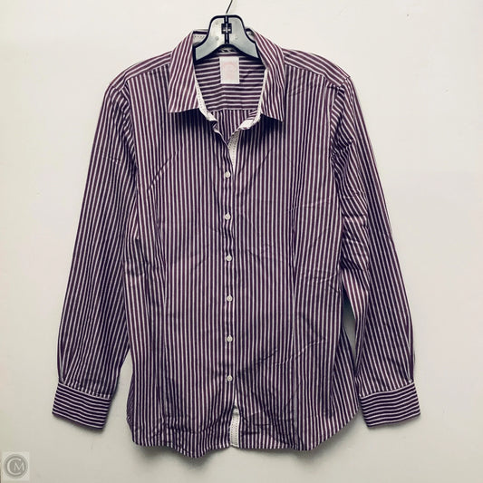 Top Long Sleeve By Brooks Brothers In Striped Pattern, Size: L