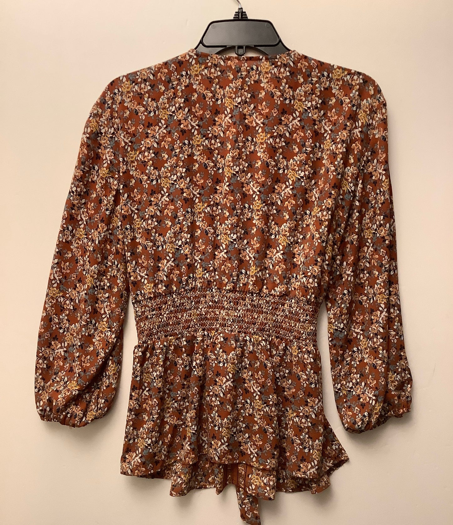 Top Long Sleeve By Max Studio In Orange, Size: M