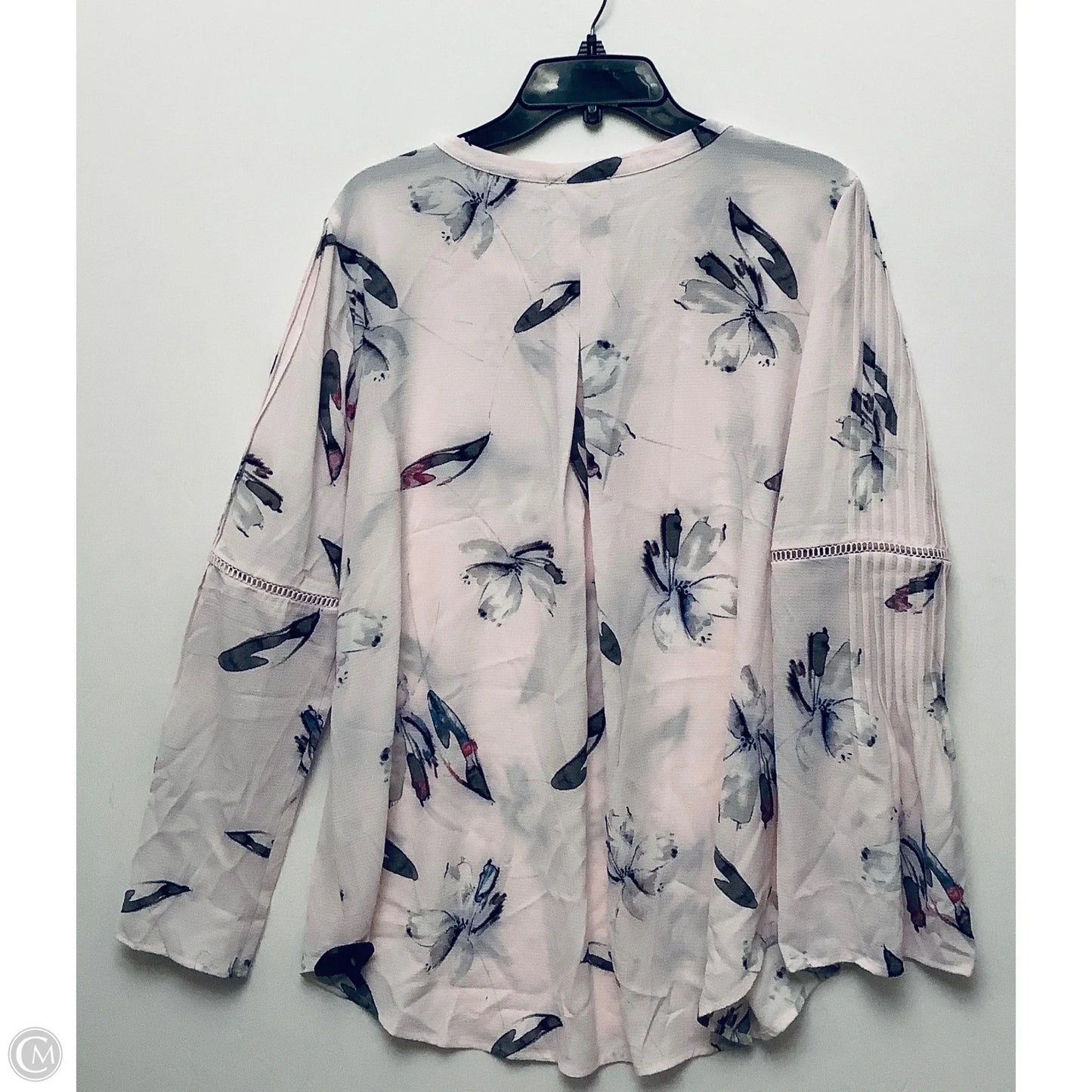 Top Long Sleeve By Chaus In Pink, Size: L
