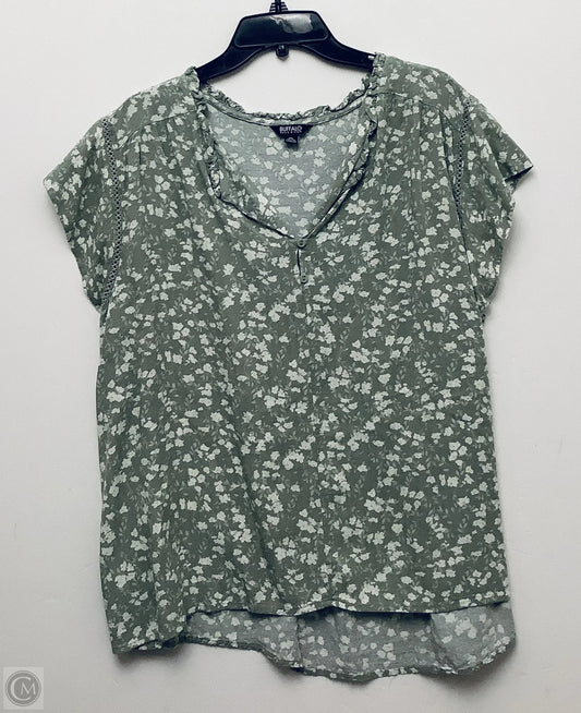 Top Short Sleeve By Buffalo David Bitton In Green, Size: Xxl