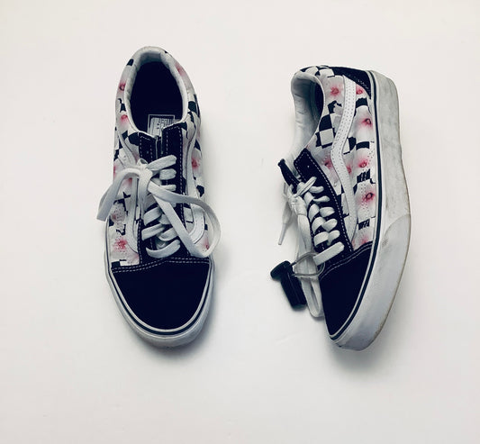 Shoes Sneakers By Vans In Floral Print, Size: 8.5