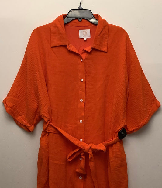 Dress Casual Short By Clothes Mentor In Orange, Size: Xl